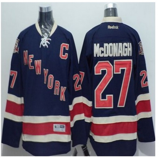 New York Rangers #27 Ryan McDonagh Navy Blue Stitched NHL Jersey New York Rangers #27 Ryan McDonagh Navy Blue Stitched NHL Jersey
