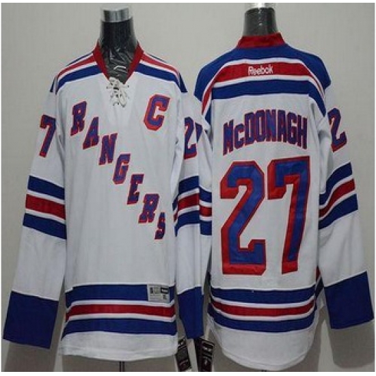 New York Rangers #27 Ryan McDonagh White Road Stitched NHL Jersey New York Rangers #27 Ryan McDonagh White Road Stitched NHL Jersey