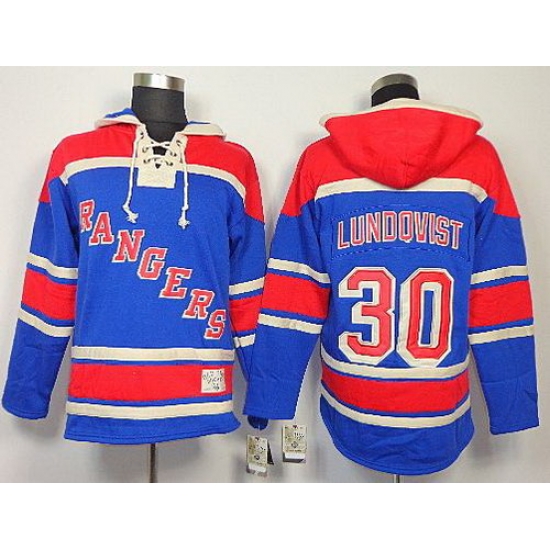 New York Rangers 30 Henrik Lundqvist Blue Blue Lace-Up NHL Jersey Hoodies New York Rangers 30 Henrik Lundqvist Blue Blue Lace-Up NHL Jersey Hoodies