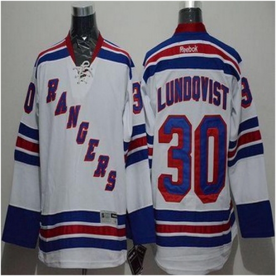 New York Rangers #30 Henrik Lundqvist White Stitched NHL Jersey New York Rangers #30 Henrik Lundqvist White Stitched NHL Jersey