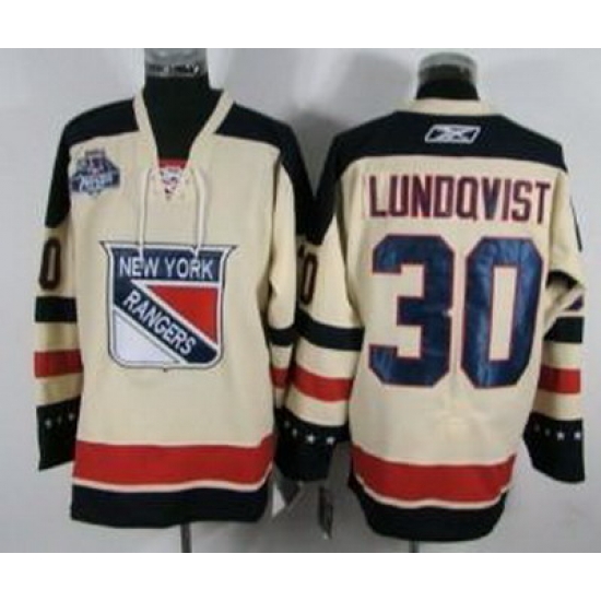 New York Rangers #30 Lundqvist 2012 Winter Classic Cream Jersey New York Rangers #30 Lundqvist 2012 Winter Classic Cream Jersey
