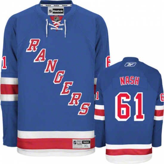 New York Rangers #61 Rick Nash Blue NHL Jersey New York Rangers #61 Rick Nash Blue NHL Jersey