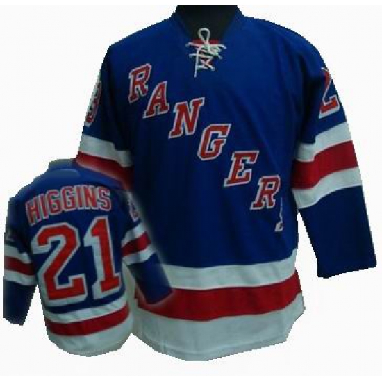 RBK hockey jerseys NY Rangers #21 HIGGINS blue RBK hockey jerseys NY Rangers #21 HIGGINS blue