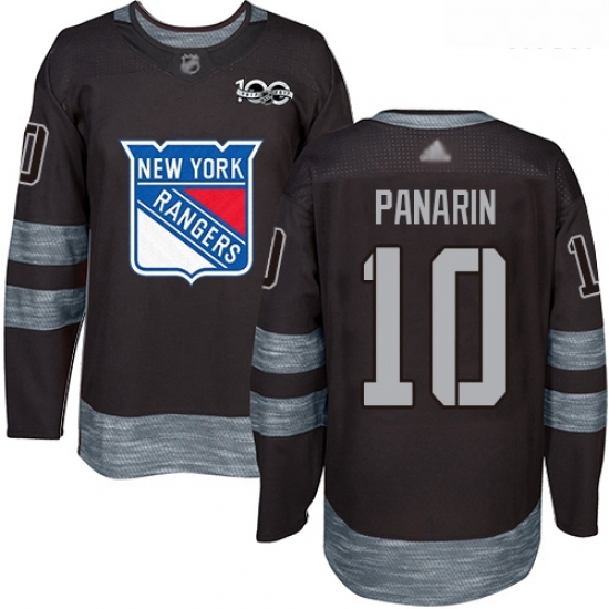Rangers #10 Artemi Panarin Black 1917 2017 100th Anniversary Stitched Hockey Jersey Rangers #10 Artemi Panarin Black 1917 2017 100th Anniversary Stitched Hockey Jersey