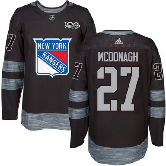 Rangers #27 Ryan McDonagh Black 1917 2017 100th Anniversary Stitched NHL Jersey Rangers #27 Ryan McDonagh Black 1917 2017 100th Anniversary Stitched NHL Jersey