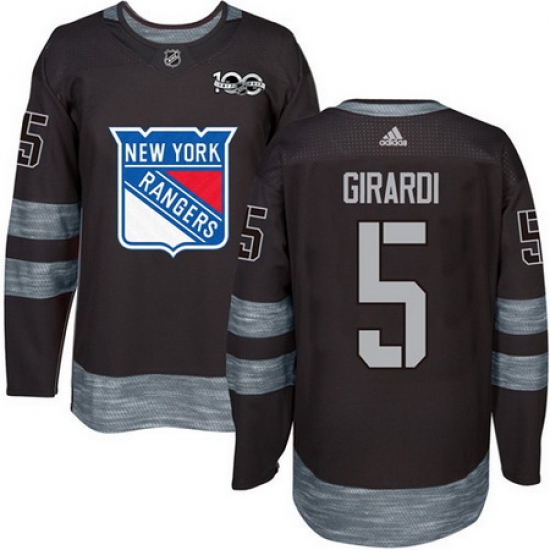 Rangers #5 Dan Girardi Black 1917 2017 100th Anniversary Stitched NHL Jersey Rangers #5 Dan Girardi Black 1917 2017 100th Anniversary Stitched NHL Jersey