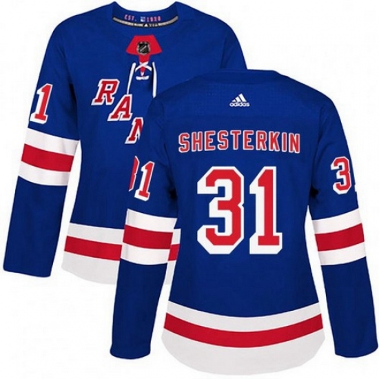 Women Adidas New York Rangers 31 Igor Shesterkin Royal Blue Home NHL Jersey Women Adidas New York Rangers 31 Igor Shesterkin Royal Blue Home NHL Jersey