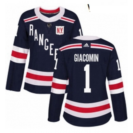 Womens Adidas New York Rangers 1 Eddie Giacomin Authentic Navy Blue 2018 Winter Classic NHL Jersey Womens Adidas New York Rangers 1 Eddie Giacomin Authentic Navy Blue 2018 Winter Classic NHL Jersey