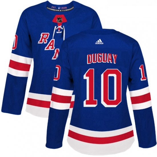 Womens Adidas New York Rangers 10 Ron Duguay Premier Royal Blue Home NHL Jersey Womens Adidas New York Rangers 10 Ron Duguay Premier Royal Blue Home NHL Jersey