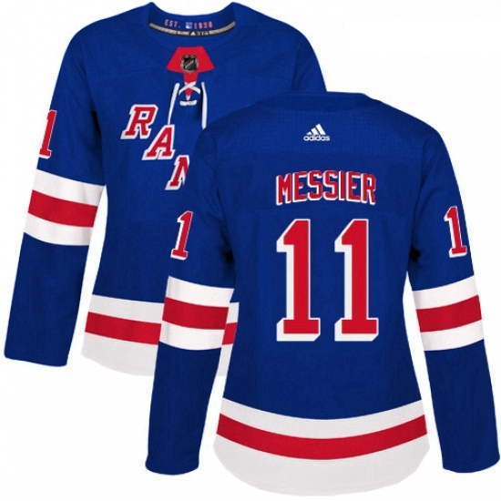 Womens Adidas New York Rangers 11 Mark Messier Premier Royal Blue Home NHL Jersey Womens Adidas New York Rangers 11 Mark Messier Premier Royal Blue Home NHL Jersey