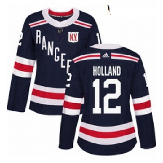 Womens Adidas New York Rangers 12 Peter Holland Authentic Navy Blue 2018 Winter Classic NHL Jersey Womens Adidas New York Rangers 12 Peter Holland Authentic Navy Blue 2018 Winter Classic NHL Jersey