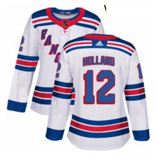 Womens Adidas New York Rangers 12 Peter Holland Authentic White Away NHL Jersey Womens Adidas New York Rangers 12 Peter Holland Authentic White Away NHL Jersey