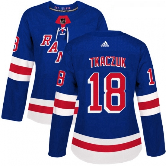 Womens Adidas New York Rangers 18 Walt Tkaczuk Authentic Royal Blue Home NHL Jersey Womens Adidas New York Rangers 18 Walt Tkaczuk Authentic Royal Blue Home NHL Jersey
