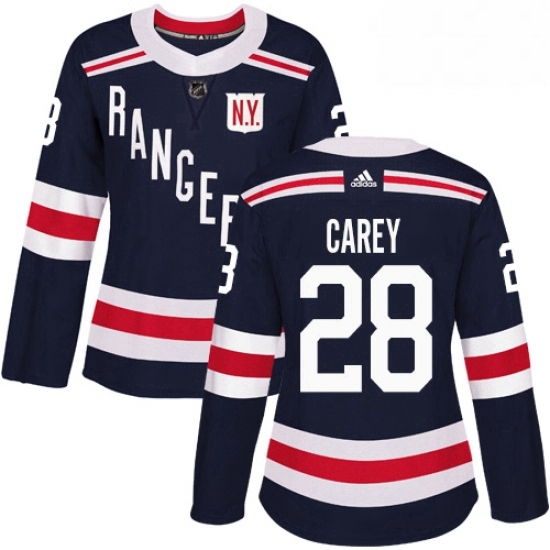 Womens Adidas New York Rangers 28 Paul Carey Authentic Navy Blue 2018 Winter Classic NHL Jersey Womens Adidas New York Rangers 28 Paul Carey Authentic Navy Blue 2018 Winter Classic NHL Jersey