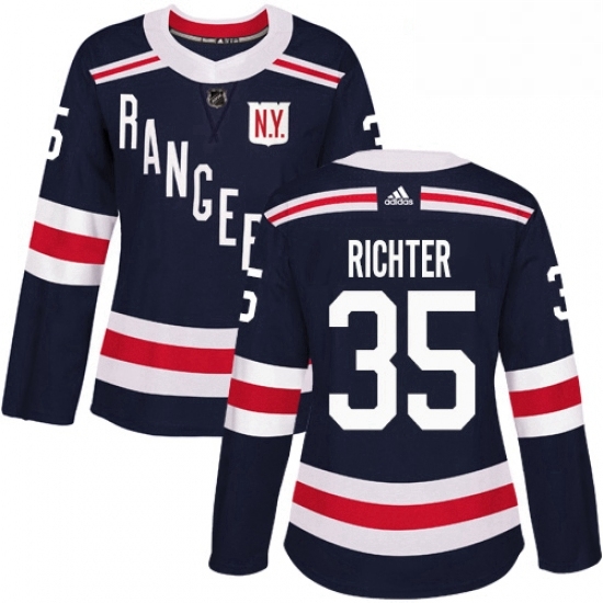 Womens Adidas New York Rangers 35 Mike Richter Authentic Navy Blue 2018 Winter Classic NHL Jersey Womens Adidas New York Rangers 35 Mike Richter Authentic Navy Blue 2018 Winter Classic NHL Jersey