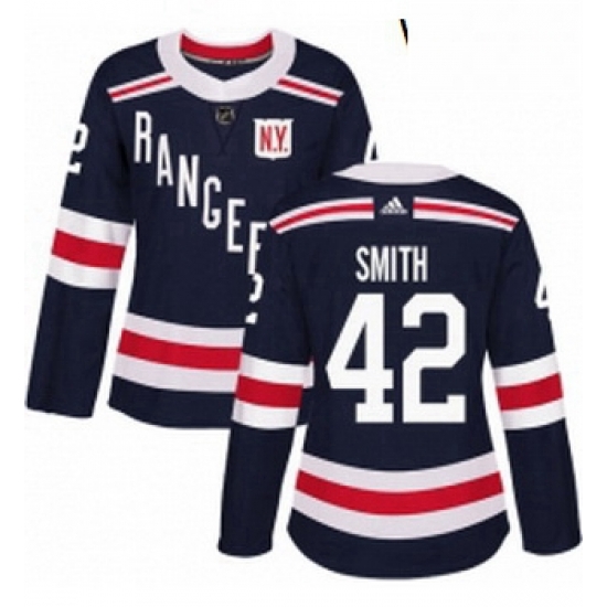 Womens Adidas New York Rangers 42 Brendan Smith Authentic Navy Blue 2018 Winter Classic NHL Jersey Womens Adidas New York Rangers 42 Brendan Smith Authentic Navy Blue 2018 Winter Classic NHL Jersey