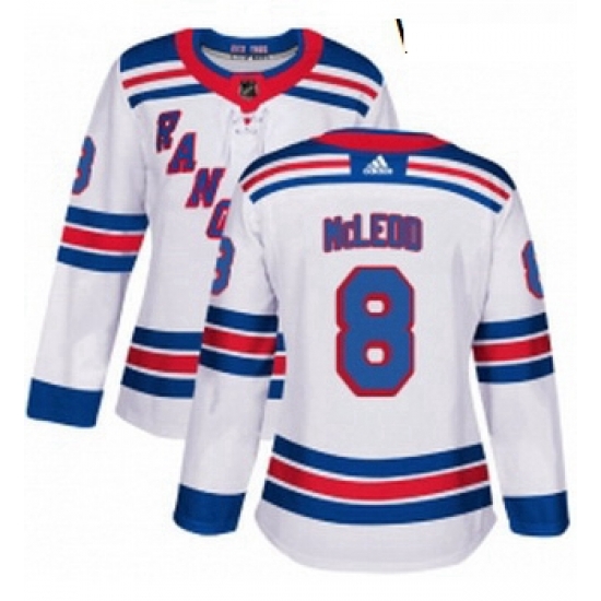 Womens Adidas New York Rangers 8 Cody McLeod Authentic White Away NHL Jersey Womens Adidas New York Rangers 8 Cody McLeod Authentic White Away NHL Jersey