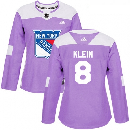 Womens Adidas New York Rangers 8 Kevin Klein Authentic Purple Fights Cancer Practice NHL Jersey Womens Adidas New York Rangers 8 Kevin Klein Authentic Purple Fights Cancer Practice NHL Jersey