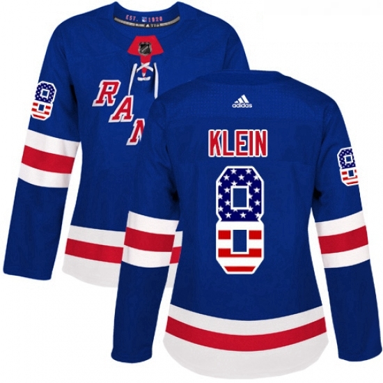 Womens Adidas New York Rangers 8 Kevin Klein Authentic Royal Blue USA Flag Fashion NHL Jersey Womens Adidas New York Rangers 8 Kevin Klein Authentic Royal Blue USA Flag Fashion NHL Jersey