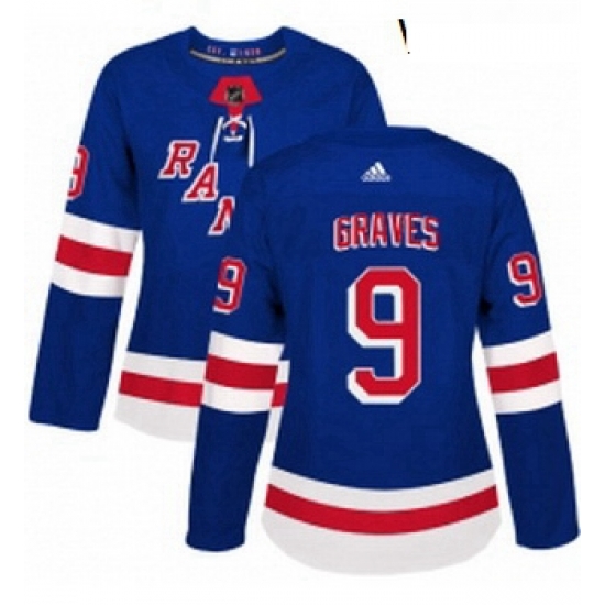 Womens Adidas New York Rangers 9 Adam Graves Premier Royal Blue Home NHL Jersey Womens Adidas New York Rangers 9 Adam Graves Premier Royal Blue Home NHL Jersey