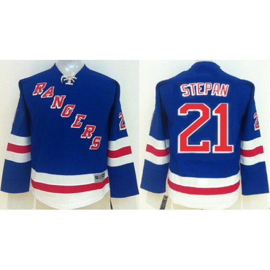 Kid New York Rangers Hockey Jerseys #21 Derek Stepan Jersey Authentic Blue Youth Jerseys Kid New York Rangers Hockey Jerseys #21 Derek Stepan Jersey Authentic Blue Youth Jerseys