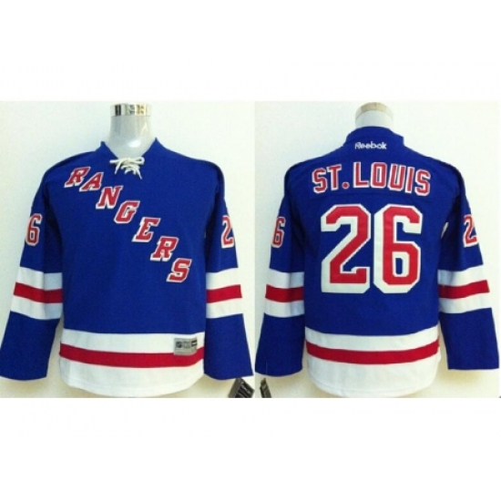 Kids New York Rangers #26 Martin St.Louis Blue NHL Jerseys Kids New York Rangers #26 Martin St.Louis Blue NHL Jerseys