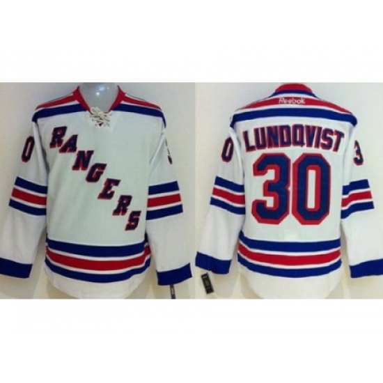 Kids New York Rangers #30 Henrik Lundqvist White NHL Jerseys Kids New York Rangers #30 Henrik Lundqvist White NHL Jerseys