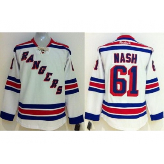 Kids New York Rangers #61 Rick Nash White NHL Jerseys Kids New York Rangers #61 Rick Nash White NHL Jerseys