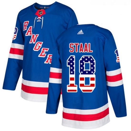 Youth Adidas New York Rangers 18 Marc Staal Authentic Royal Blue USA Flag Fashion NHL Jersey Youth Adidas New York Rangers 18 Marc Staal Authentic Royal Blue USA Flag Fashion NHL Jersey