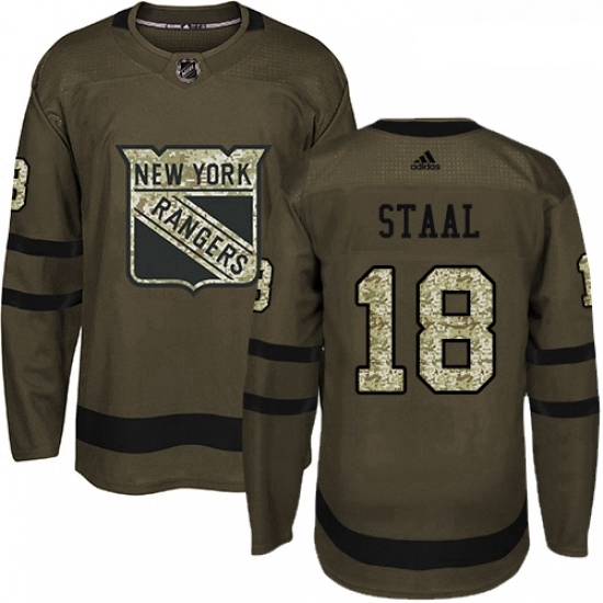 Youth Adidas New York Rangers 18 Marc Staal Premier Green Salute to Service NHL Jersey Youth Adidas New York Rangers 18 Marc Staal Premier Green Salute to Service NHL Jersey