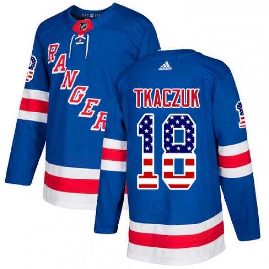Youth Adidas New York Rangers 18 Walt Tkaczuk Authentic Royal Blue USA Flag Fashion NHL Jersey Youth Adidas New York Rangers 18 Walt Tkaczuk Authentic Royal Blue USA Flag Fashion NHL Jersey