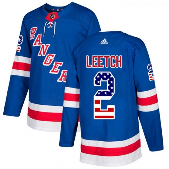 Youth Adidas New York Rangers 2 Brian Leetch Authentic Royal Blue USA Flag Fashion NHL Jersey Youth Adidas New York Rangers 2 Brian Leetch Authentic Royal Blue USA Flag Fashion NHL Jersey