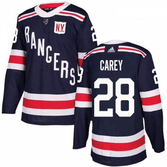 Youth Adidas New York Rangers 28 Paul Carey Authentic Navy Blue 2018 Winter Classic NHL Jersey Youth Adidas New York Rangers 28 Paul Carey Authentic Navy Blue 2018 Winter Classic NHL Jersey