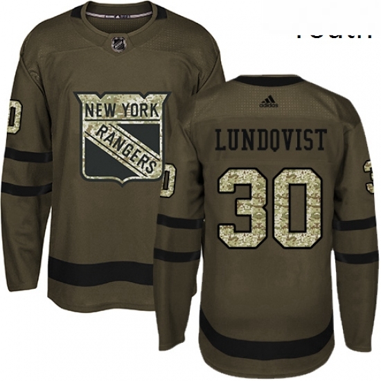 Youth Adidas New York Rangers 30 Henrik Lundqvist Premier Green Salute to Service NHL Jersey Youth Adidas New York Rangers 30 Henrik Lundqvist Premier Green Salute to Service NHL Jersey
