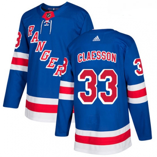 Youth Adidas New York Rangers 33 Fredrik Claesson Premier Royal Blue Home NHL Jersey Youth Adidas New York Rangers 33 Fredrik Claesson Premier Royal Blue Home NHL Jersey