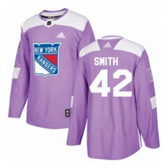 Youth Adidas New York Rangers 42 Brendan Smith Authentic Purple Fights Cancer Practice NHL Jersey Youth Adidas New York Rangers 42 Brendan Smith Authentic Purple Fights Cancer Practice NHL Jersey