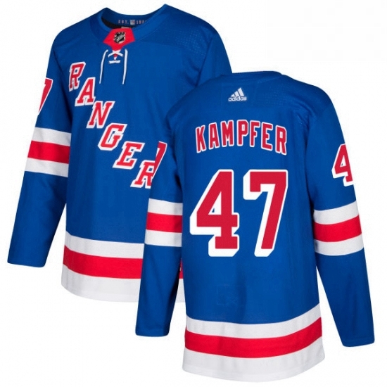 Youth Adidas New York Rangers 47 Steven Kampfer Authentic Royal Blue Home NHL Jersey Youth Adidas New York Rangers 47 Steven Kampfer Authentic Royal Blue Home NHL Jersey