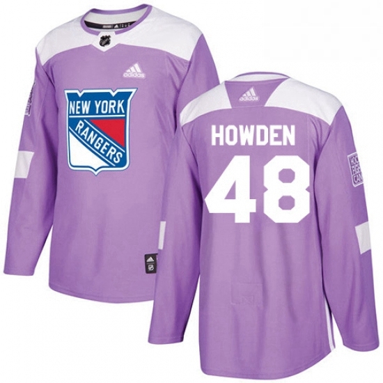 Youth Adidas New York Rangers 48 Brett Howden Authentic Purple Fights Cancer Practice NHL Jersey Youth Adidas New York Rangers 48 Brett Howden Authentic Purple Fights Cancer Practice NHL Jersey