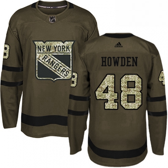 Youth Adidas New York Rangers 48 Brett Howden Premier Green Salute to Service NHL Jersey Youth Adidas New York Rangers 48 Brett Howden Premier Green Salute to Service NHL Jersey
