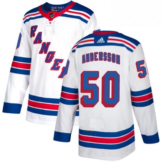 Youth Adidas New York Rangers 50 Lias Andersson Authentic White Away NHL Jersey Youth Adidas New York Rangers 50 Lias Andersson Authentic White Away NHL Jersey