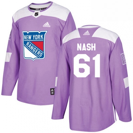Youth Adidas New York Rangers 61 Rick Nash Authentic Purple Fights Cancer Practice NHL Jersey Youth Adidas New York Rangers 61 Rick Nash Authentic Purple Fights Cancer Practice NHL Jersey
