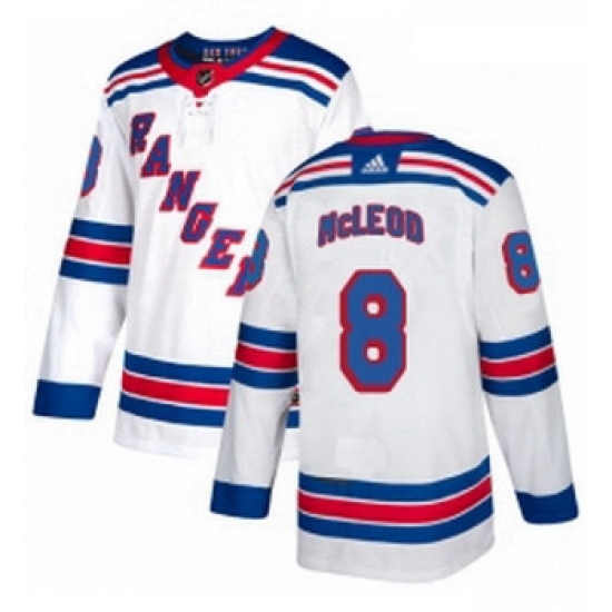 Youth Adidas New York Rangers 8 Cody McLeod Authentic White Away NHL Jersey Youth Adidas New York Rangers 8 Cody McLeod Authentic White Away NHL Jersey