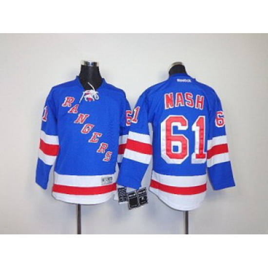 Youth NHL jerseys new york rangers #61 nash lt.blue Youth NHL jerseys new york rangers #61 nash lt.blue