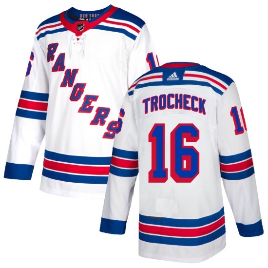 Youth New York Rangers Vincent Trocheck 16 White Adidas Jersey Youth New York Rangers Vincent Trocheck 16 White Adidas Jersey