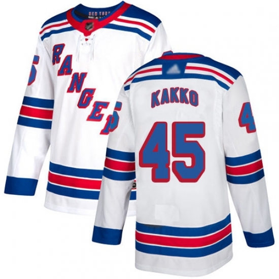 Youth Rangers 24 Kaapo Kakko White Road Authentic Stitched Hockey Jersey Youth Rangers 24 Kaapo Kakko White Road Authentic Stitched Hockey Jersey