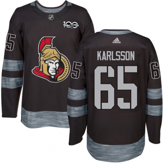 Adidas Senators #65 Erik Karlsson Black 1917 2017 100th Anniversary Stitched NHL Jersey Adidas Senators #65 Erik Karlsson Black 1917 2017 100th Anniversary Stitched NHL Jersey