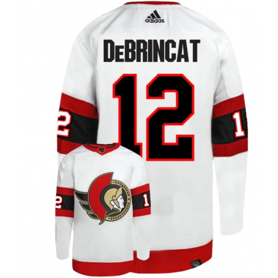 Men Ottawa Senators 12 Alex DeBrincat White Stitched Home Jersey Men Ottawa Senators 12 Alex DeBrincat White Stitched Home Jersey