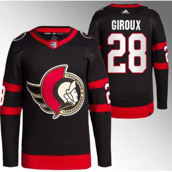Men Ottawa Senators 28 Claude Giroux 2021 Black Stitched Home Jersey Men Ottawa Senators 28 Claude Giroux 2021 Black Stitched Home Jersey