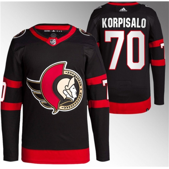 Men Ottawa Senators 70 Joonas Korpisalo Black Stitched Jersey Men Ottawa Senators 70 Joonas Korpisalo Black Stitched Jersey