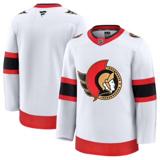 Men Ottawa Senators Blank White 2024 25 Away Stitched Hockey Jersey Men Ottawa Senators Blank White 2024 25 Away Stitched Hockey Jersey